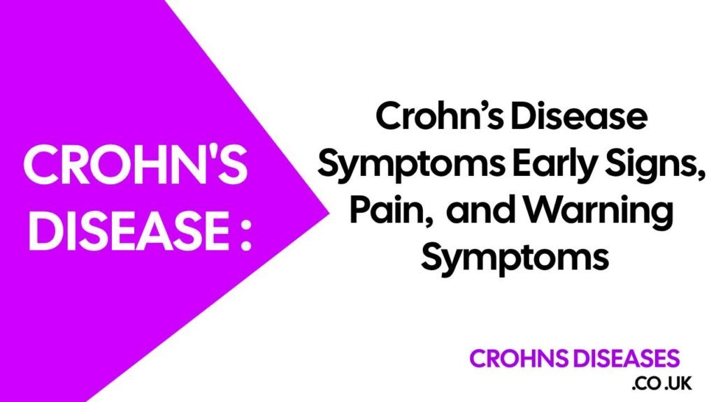 Crohn’s Disease Symptoms: Early Signs, Pain, and Warning Symptoms